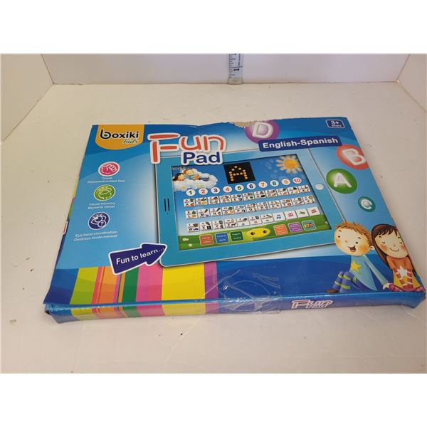 Boxiki Kids | Fun Pad | Tablet | Leanr English-Spanish