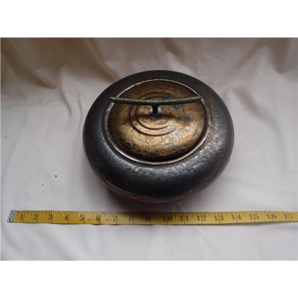 Curling Rock Dish with Lid