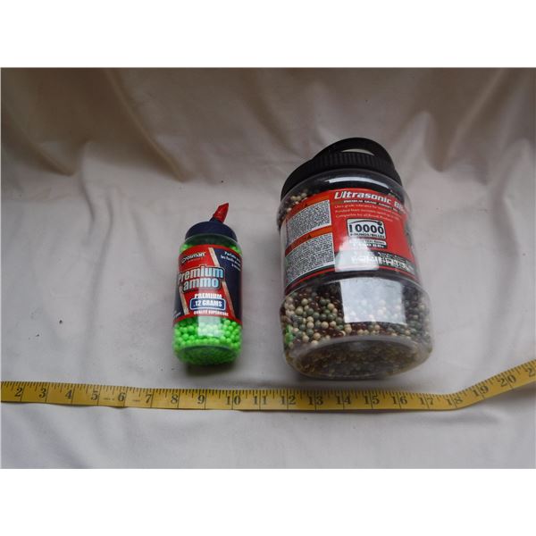 2 containers of air soft BB's