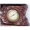 Image 2 : Brown horse clock - ceramic