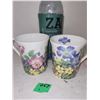 Image 1 : Floral coffee cups, set of 2