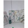 Image 2 : Set of 4 oriental pictures with birds in box