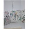 Image 9 : Set of 4 oriental pictures with birds in box