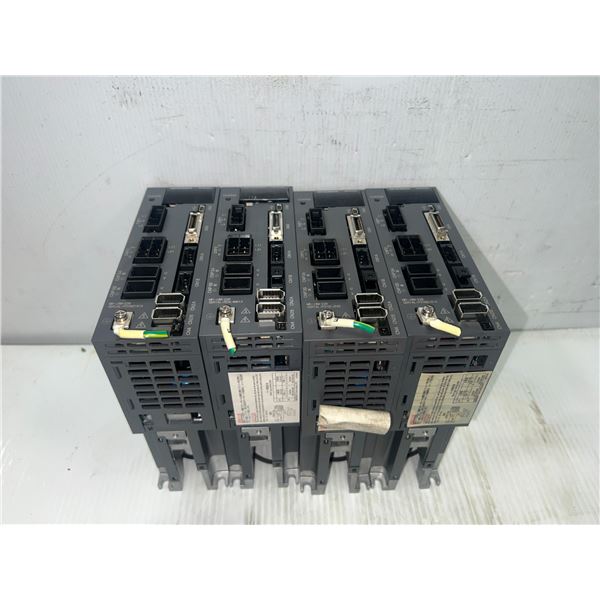 (4) Mitsubishi #MR-J3W-22B AC Servo Drives