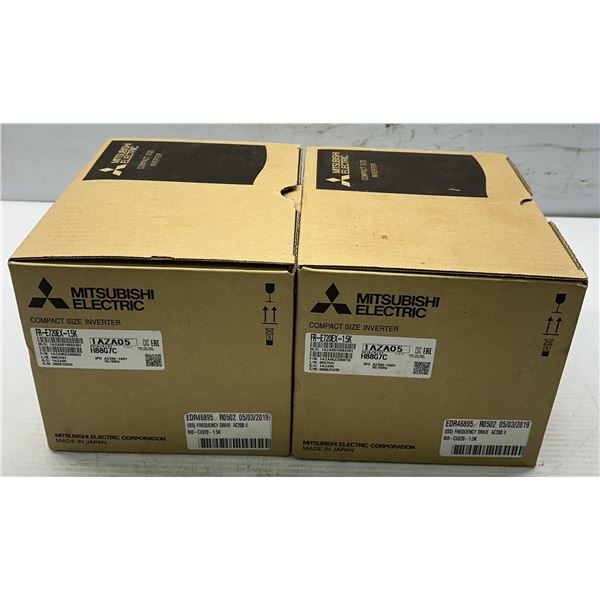(2) Mitsubishi #FR-E720EX Frequency Drives
