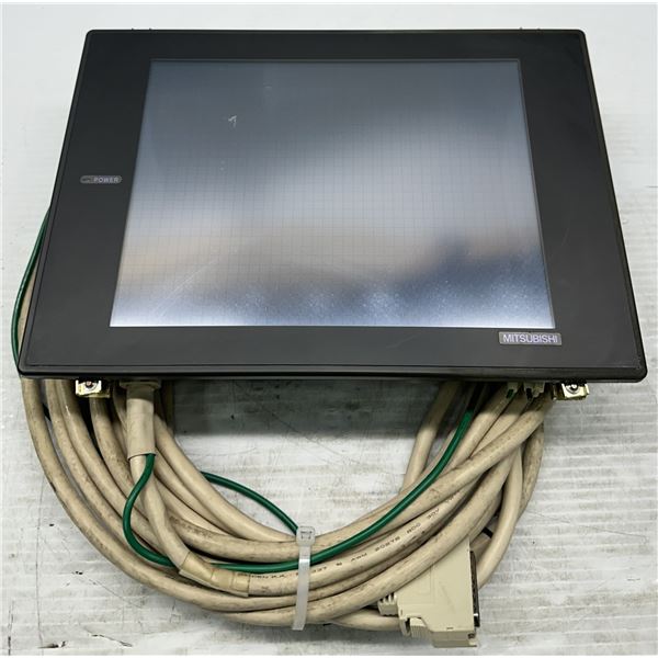 Mitsubishi #A970GOT-SBD/A Graphic Operation Terminal w/#A9GT-BUSS Interface Unit & Cable