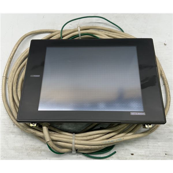 Mitsubishi #A970GOT-SBD/A Graphic Operation Terminal w/#A9GT-BUSS Interface Unit & Cable