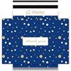 Image 1 : 100 Count - 12 x 15.5 inch Poly Mailer Envelope Thank You Blue Polka Dot Mailing Shipping Bags-Self 