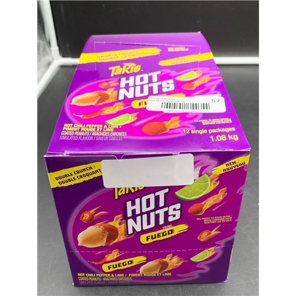 Taki's Hot Nuts Fuego, Hot Chili Pepper & Lime Coated Peanuts (12ct)