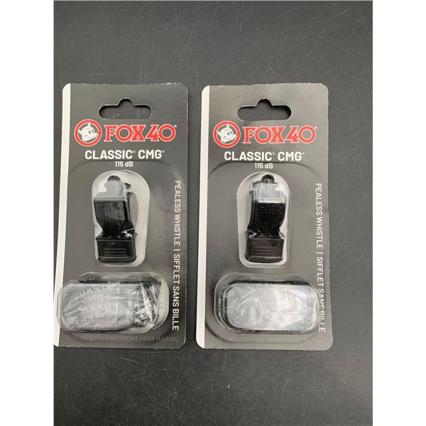 Fox 40 Classic CMG 115dB Pealess Whistle (2ct)