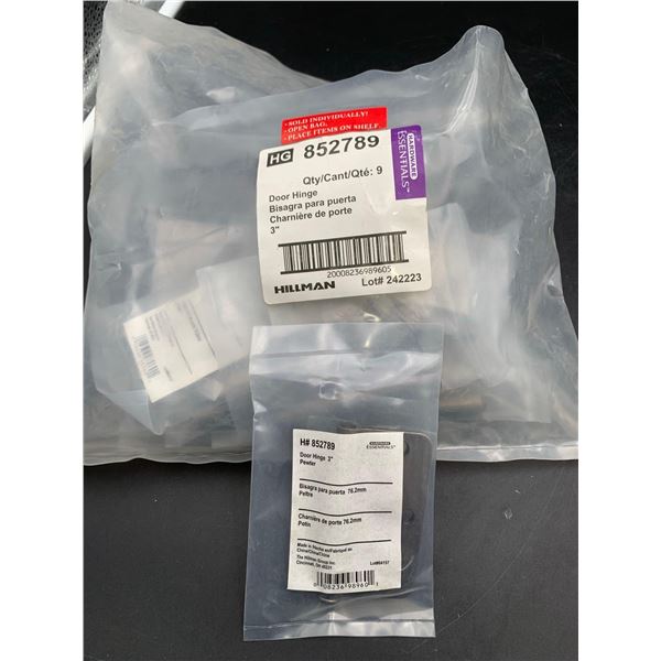 Hardware Essentials Door Hinge 3in, Pewter (9ct)