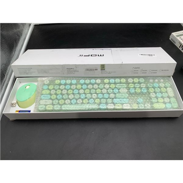Mopii Wireless Mouse and Typewriter Style Keyboard
