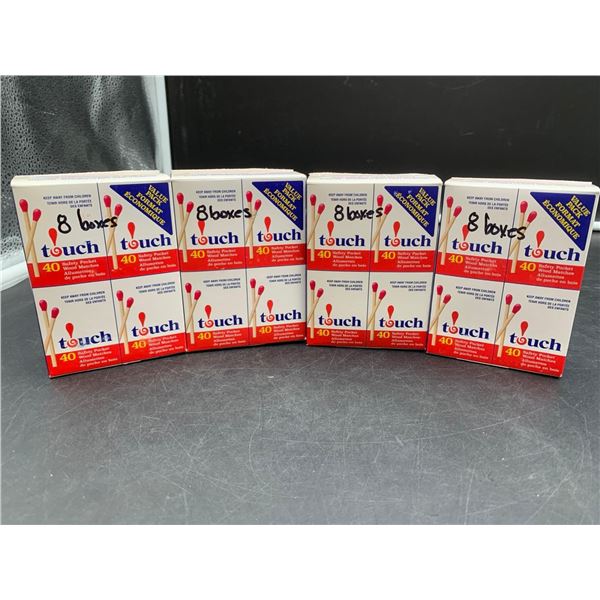 Touch Safety Pocket Wood Matches (4 x 8)
