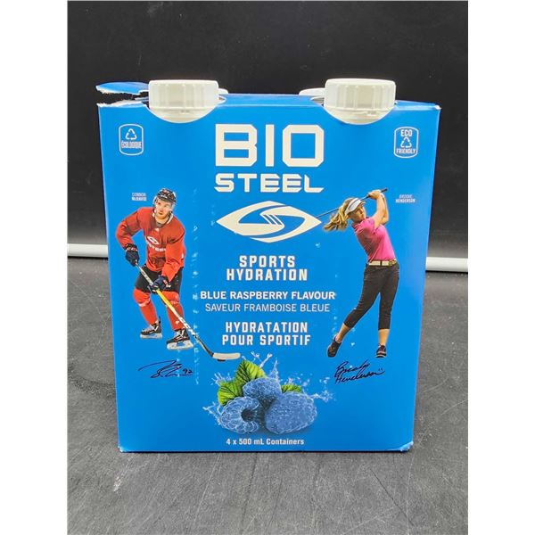 Bio Steel Sports Hydration-Blue Raspberry Flavour (4 x 500ml)