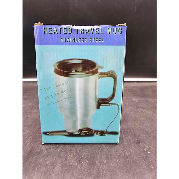 Heated Travel Mug, Stainless Steel