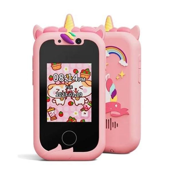 Kids Smart Phone Camera Toys Touchscreen Learning Toy for 3-8 Year Old Boys Girls Phone MP3 Player C
