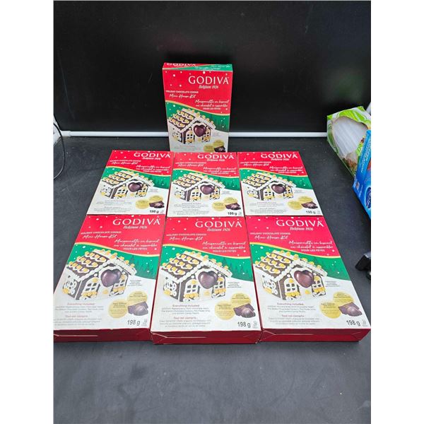 Godiva Holiday Chocolate Cookie Mini House Kit (7 x 198g)