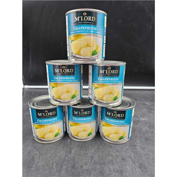 M'Lord Grapefruits Whole Segments in Light Sryup (6 x 284ml)