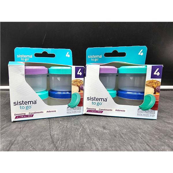 Sistema to Go Small Containers (2 x 4)