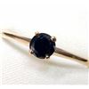 Image 1 : 10K Yellow Gold Black Diamond(0.43ct) Ring (~Size 6.5)(Ring is resizable for $40) (~weight 0.96g), A