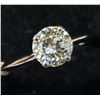 Image 2 : 10K White Gold Moi(0.75ct) Ring (~Size 6.5)(Ring is resizable for $40) (~weight 1.13g), Made in Cana