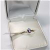 Image 3 : 10K Yellow Gold Tanzanite(0.5ct) Ring (~Size 7)(Ring is resizable for $40) (~weight 1.5g), Made in C