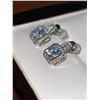 Image 3 : Cushion Cut Brilliant Round Solitaire 1.0 Carat Earring Set