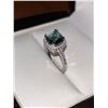 Image 2 : V. Wang Styled Ladies .925 Oval Cut 2.25 carat Blue Topaz Solitaire Dress Ring