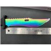 Image 5 : Tactical Fighting Knife with Blued 8 inch Blade and sheath - NEW in Box