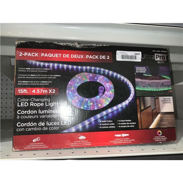 LED Color Changing Rope Lights 15'