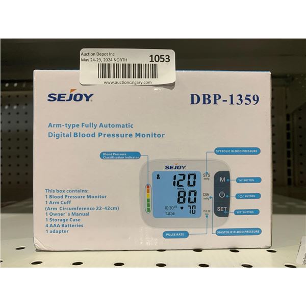 Sejoy DBP-1359 Arm-Type Fully Automatic Digital Blood Pressure