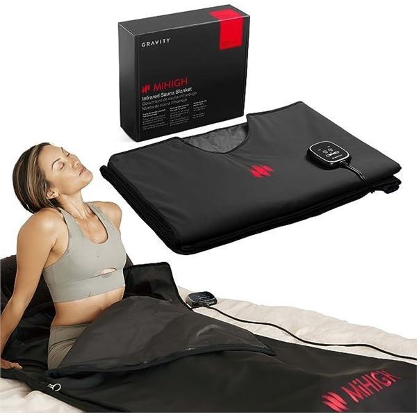 MiHIGH - Infrared Portable Sauna Blanket for Exercise Recovery, Detoxification and General Wellbeing