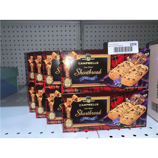 Campbellds Pure Butter Shortbread Choc Chip 8 x 125g