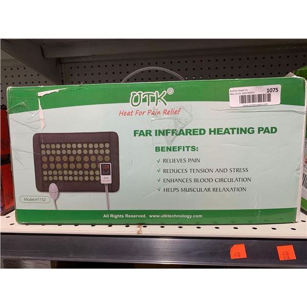 UTK Natural Jade&Tourmaline Far Infrared Pad for Back, Infrared Mat with Smart Controller, Memory Fu