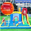 Image 1 : Baralir Inflatable Bounce House with Water Slide and Large Splash Pool, Bouncy Water Park with Surpr