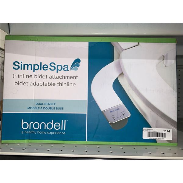 SimpleSpa Thinline Bidet Attachment Dual Nozzle