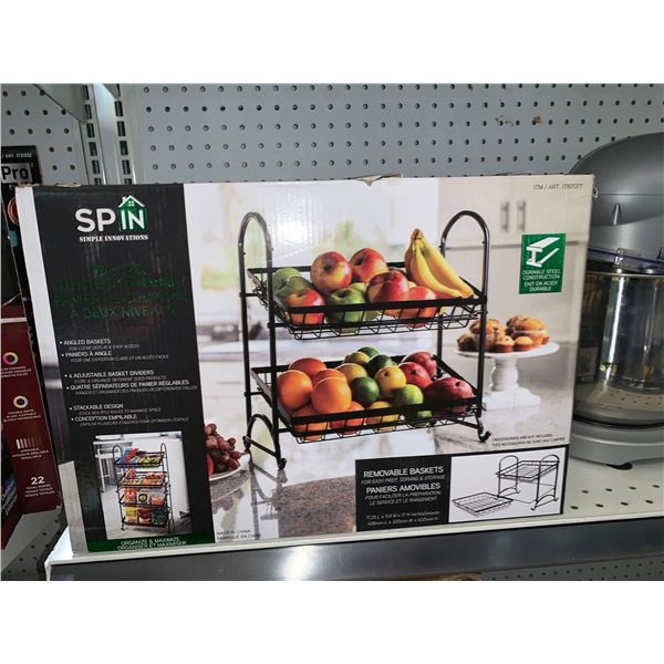 Spin Simple Innovations Two Tier Countertop Basket