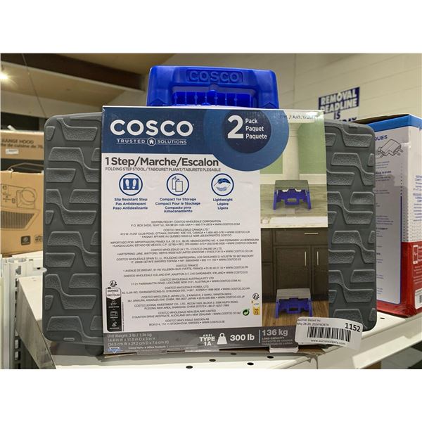 Cosco 1 Step Folding Step Stool Load Capicity 136kg 2 Pack