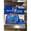 Image 1 : Kirkland Signature Blue Recycling Bags with Drawstrings 30 Gal 100 Bags