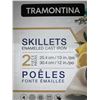 Image 2 : Tramontina Skillets Enammeled Cast Iron 2 PCS Pans