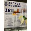 Image 2 : Anchor Hocking 16pcs Brockhill Glasses