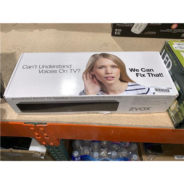 Zvox AccuVoice AV157 TV Speaker With Hearing Aid Technology