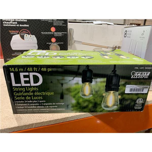 Feit Electric LED String Lights 48ft