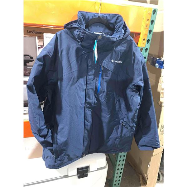 Columbia navy blue track jacket mens size XXL