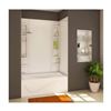 Image 1 : MAAX Finesse White Acrylic Bathtub Wall Surround 61-in x 34-in x 80-in