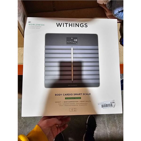 WITHINGS Body Smart - Digital Smart Scale for Body Weight, Weight Scale for Visceral Fat, Muscle & F
