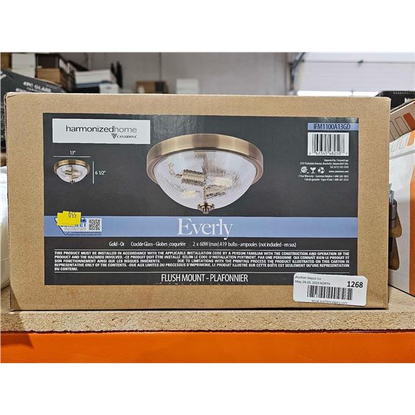 Harmonized Home Everly Flushmount Light Fixture