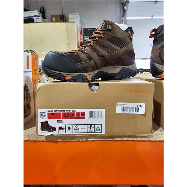 Moab Vertex Mid Waterproof CT CSA Protective Toe Work Boot  - Men's 8.5