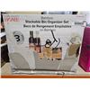 Image 1 : Seville Classice Home  Bamnoo Stackable Bin Organizer Set