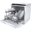 Image 1 : Hermitlux Countertop Dishwasher, 5 Washing Programs Portable Dishwasher With 5-Liter Built-in Water 